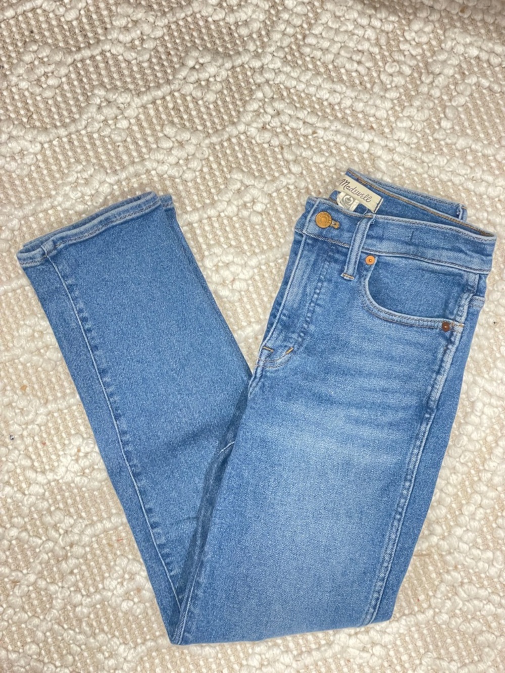 Madewell Vintage Stovepipe High Rise Straight Leg Jeans - 25